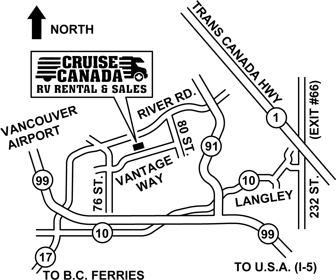 Cruise America locations - Vancouver