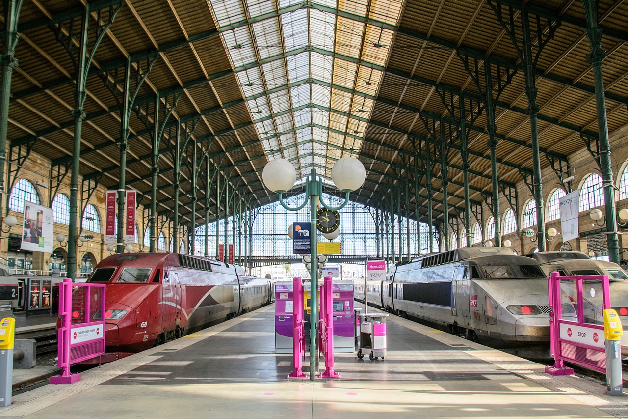 Estación de tren de París Gare du Nord